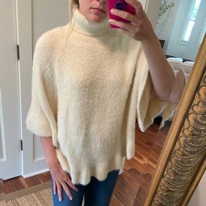 Cream Poncho